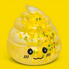 Kawaii glitter squishy poo pal stress toy with a cute smiling face